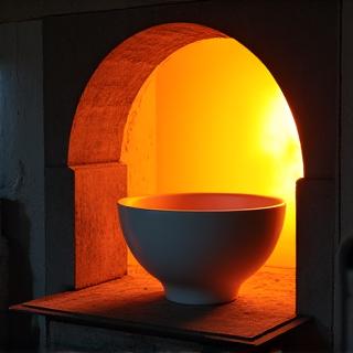 Finished product emerging from a kiln